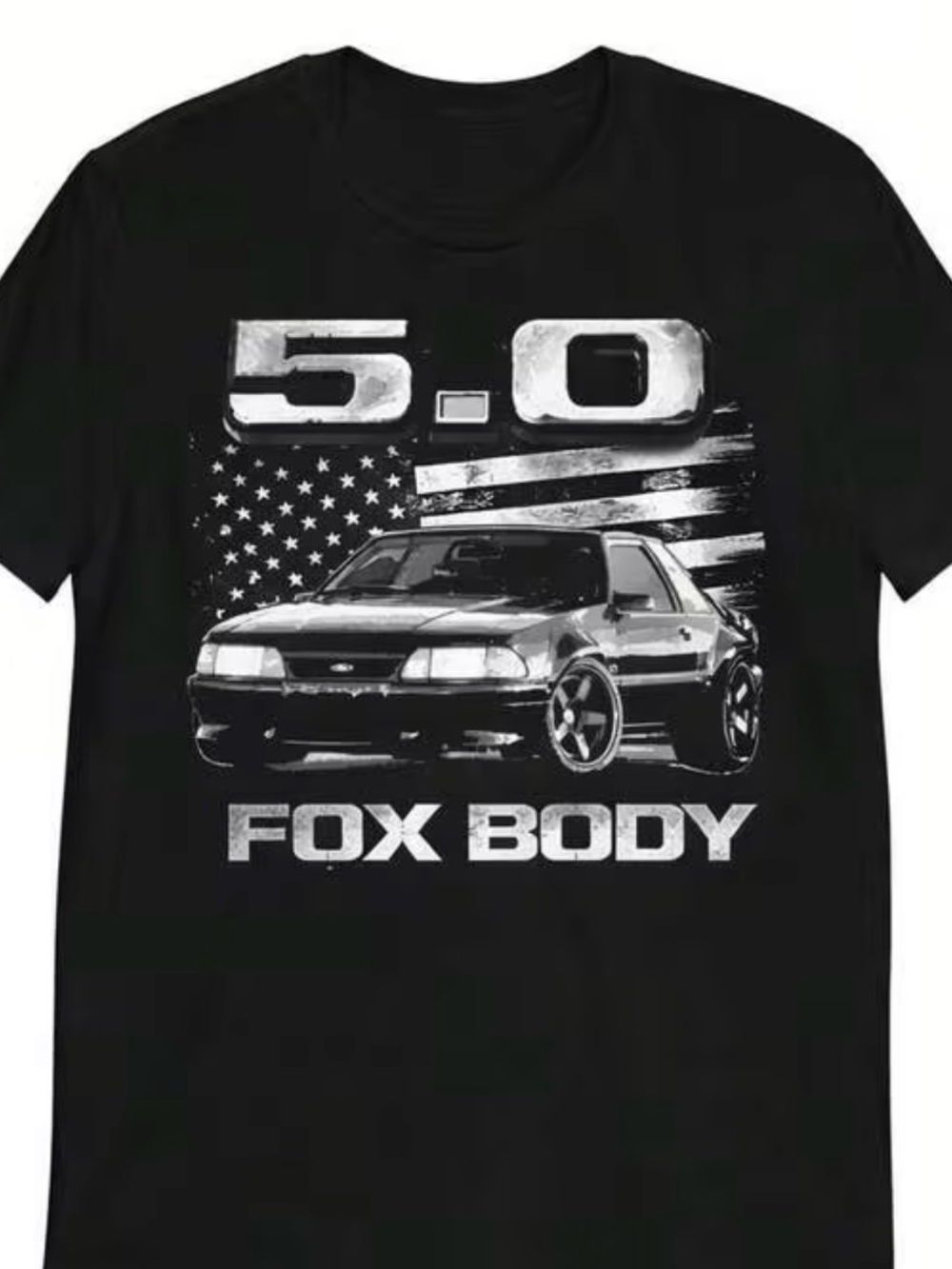 5.0 Fox Body Graphic T-Shirt - Black